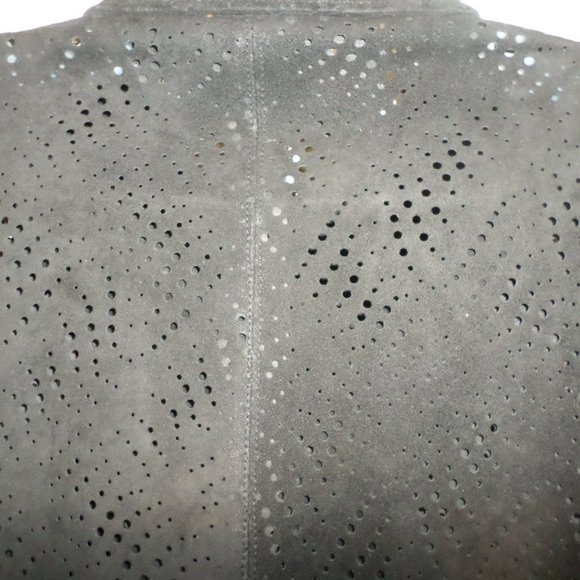 Carina New York Black Suede Shacket Sz L - Picture 2 of 5